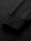 Cotton unbuttoned men's sweatshirt bomber - black V5 OM-SSZP-0215
