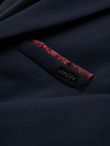 Men's knitted jacket with a fitted cut - navy blue V3 OM-BLZB-0100