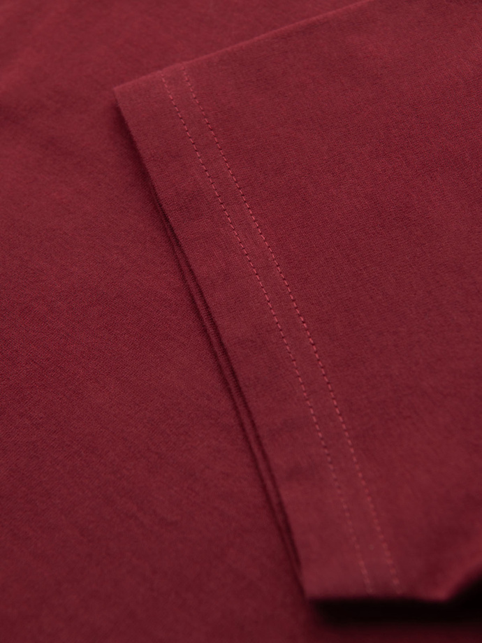 Classic BASIC men's cotton T-shirt - maroon V16 OM-TSBS-0236