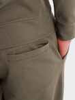 Men's sweatshirt set hoodie + sweatpants - olive V4 Z107 