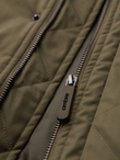 Klasyczna męska długa kurtka typu parka – oliwkowa V3 OM-JAPJ-0313