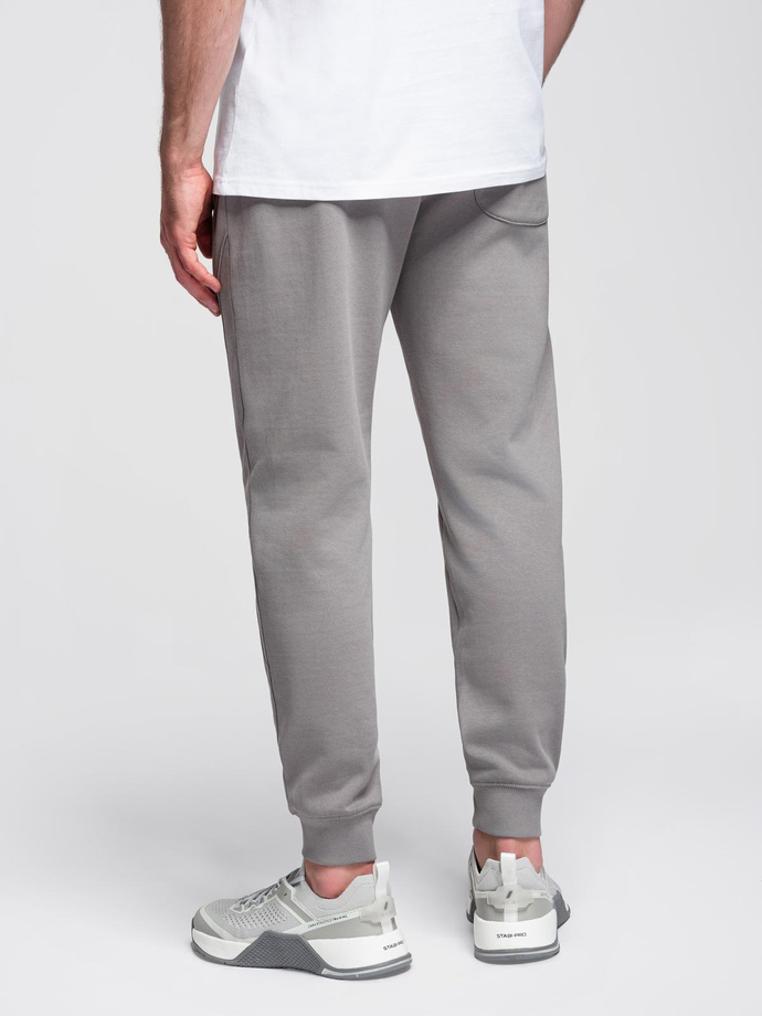 Men's jogger sweatpants - gray V8 OM-PABS-0173