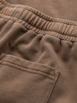 RELAXED FIT men's athleisure style short sweat shorts - light brown V2 OM-SRWS-0122
