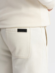 Dresowy męski komplet BASIC bluza rozpinana + joggery – kremowy V5 Z86