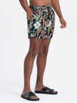 Men's floral swim shorts - black V3 OM-SRBS-0140