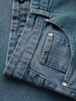 Men's denim shorts with rolled up leg - light blue V1 OM-SRDS-0164