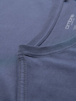 T-shirt męski klasyczny bawełniany BASIC - niebieski denim V7 OM-TSBS-0236