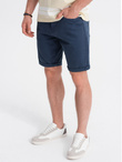 Szorty męskie CHINO - ciemnoniebieskie V8 OM-SRDS-0103