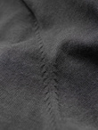 One color men's knitted turtleneck with viscose - grey melange V2 OM-SWTN-0101 
