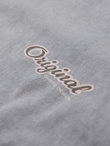 Cotton t-shirt printed on chest and back - gray V1 OM-TSWT-0201