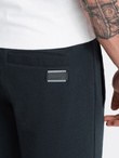 Men's BASIC cotton sweat shorts - black V9 OM-SRBS-0149