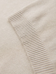 Classic knitted men's shirt with ribbed cuffs - light grey V3 OM-TSCT-0252