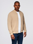Men's quilted jacket with high zipped hood - black V1 OM-JAHP-0238