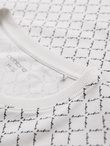 Men's full print knit shirt - white V3 OM-TSFP-0250