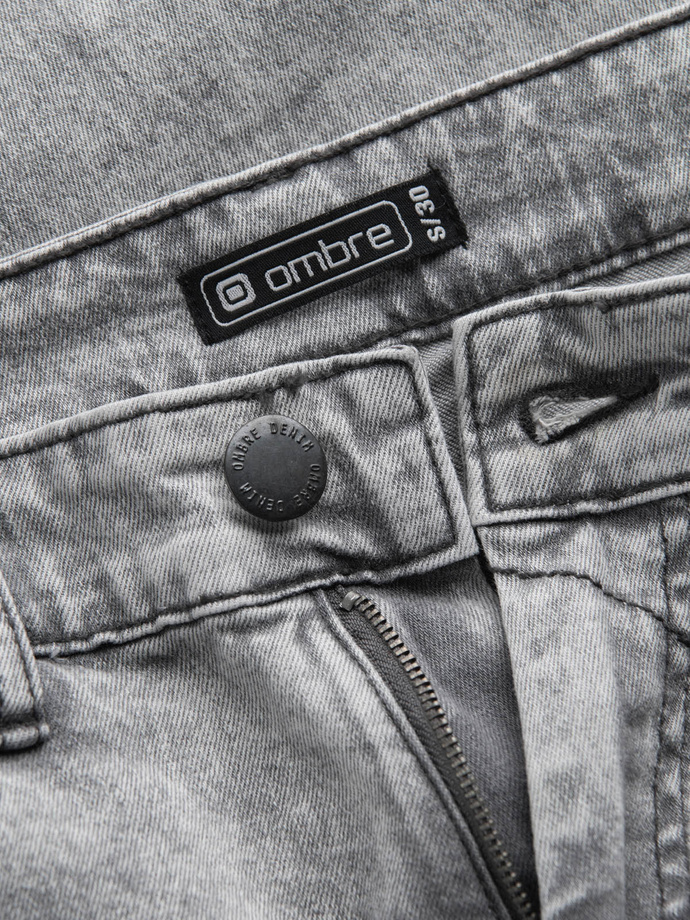 Spodnie męskie jeansowe SKINNY FIT - szare V1 P1062