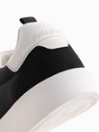 Męskie oldschoolowe sneakersy na grubej podeszwie – czarne V4 OM-FOSL-0170