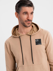 Men's sweatshirt set hoodie + sweatpants - brown V3 Z107