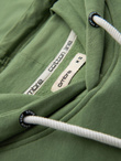 Men's BASIC kangaroo sweatshirt with hood - green V3 B1674