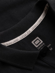 Men's pique knit polo shirt - black V1 S1374