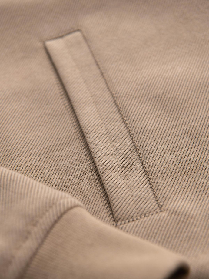 Men's raglan sleeve bomber jacket - warm beige V2 OM-JANP-0159