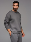 Unisex classic sweatshirt with round neckline - grey V18 OU-SNBC-0104