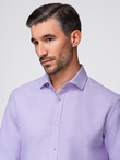 Men's cotton pastel oxford shirt - lavender V2 OM-SHOS-0183