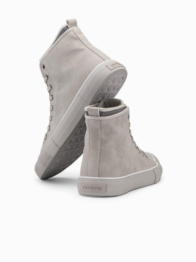 Men's high boots sneakers with decorative trim - ash V3 OM-FOTH-0158