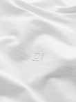 Men's V-NECK T-shirt with elastane - white V1 OM-TSCT-0106