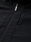 Men's lightweight jacket with mesh lining and hood - black V4 OM-JANP-0149