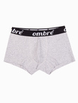 Men's cotton boxer shorts with contrasting elastic - 7-pack mix V2 OM-UNBO-0100