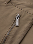 Spodnie męskie cargo STRAIGHT LEG z kieszeniami zapinanymi na zamek – khaki V3 OM-PACG-0204