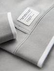 Men's softly structured hooded sweatshirt - grey V4 OM-SSZP-0191