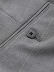 Men's classic cut pants in a delicate check - grey V3 OM-PACP-0187