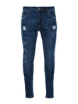 Spodnie męskie jeansowe SKINNY FIT - niebieskie P1060