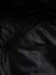 Men's quilted bomber jacket with metal zippers - black V1 OM-JALP-0143