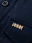 Men's quilted jacket with jacket cut - black V3 OM-JALP-0188