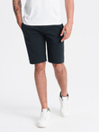 Men's BASIC cotton sweat shorts - black V9 OM-SRBS-0149