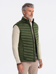 Men's quilted sleeveless - dark green V4 V54