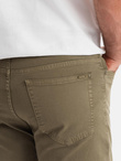 Spodnie męskie chino o dopasowanym kroju - oliwkowe V3 OM-PACP-0151