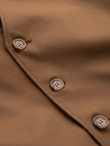 Men's suit vest without lapels - caramel V1 OM-BLZV-0112