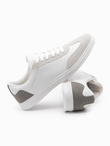 Casualowe męskie buty sneakersy OLDSCHOOL – białe V3 T393