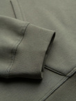 Unbuttoned men's sweatshirt with stand-up collar and hood - black V1 OM-SSZP-0216