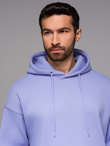UNISEX sweatshirt set hoodie + athleisure shorts - lavender V9 Z110