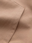 Męska bluza z kapturem kangurka z logotypem – brązowa V3 OM-SSNZ-0162