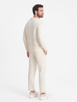 Men's sweatshirt + pants set - cream V11 Z78