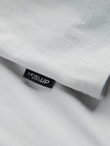 Bawełniany męski t-shirt z nadrukiem na kieszonce – jasnoszary V10 OM-TSPT-0154