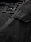 Colorful lightweight men's sports jacket with fleece - blue and graphite V2 OM-JANP-0194