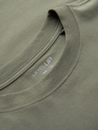 Men's LOOSE FIT cotton t-shirt with round neckline - khaki V8 OM-TSBC-0234