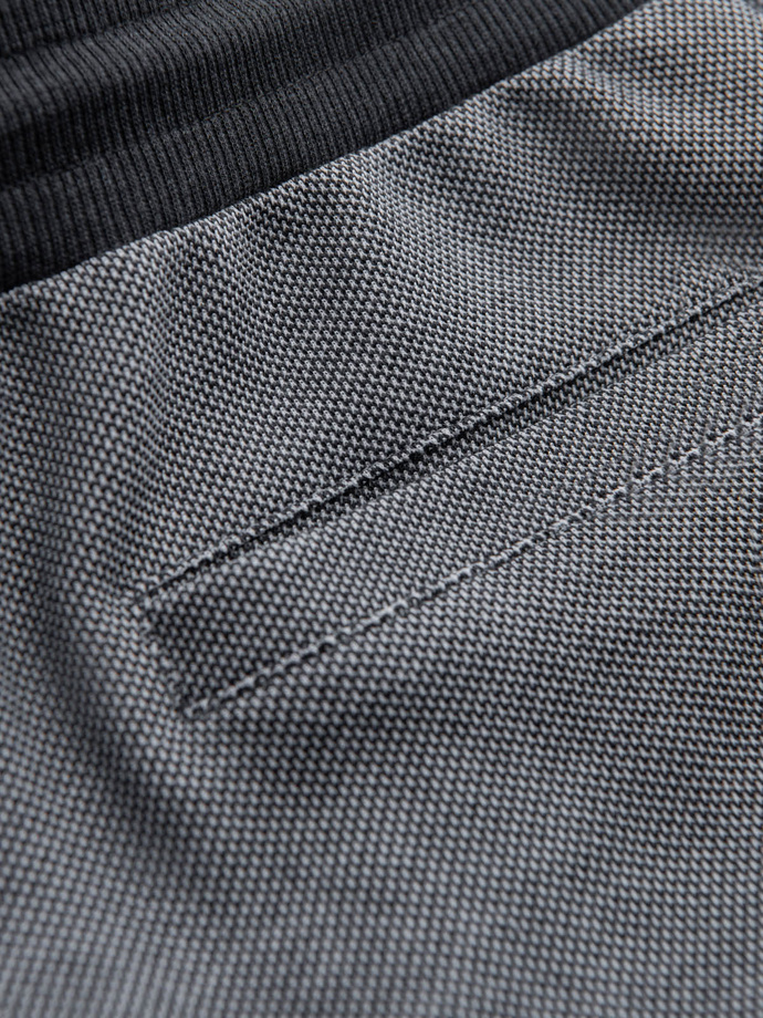 Men's structured knit sweatpants - graphite V5 OM-PASK-0211