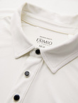 Men's stylish stretch fabric polo shirt - cream V2 OM-POSS-0150